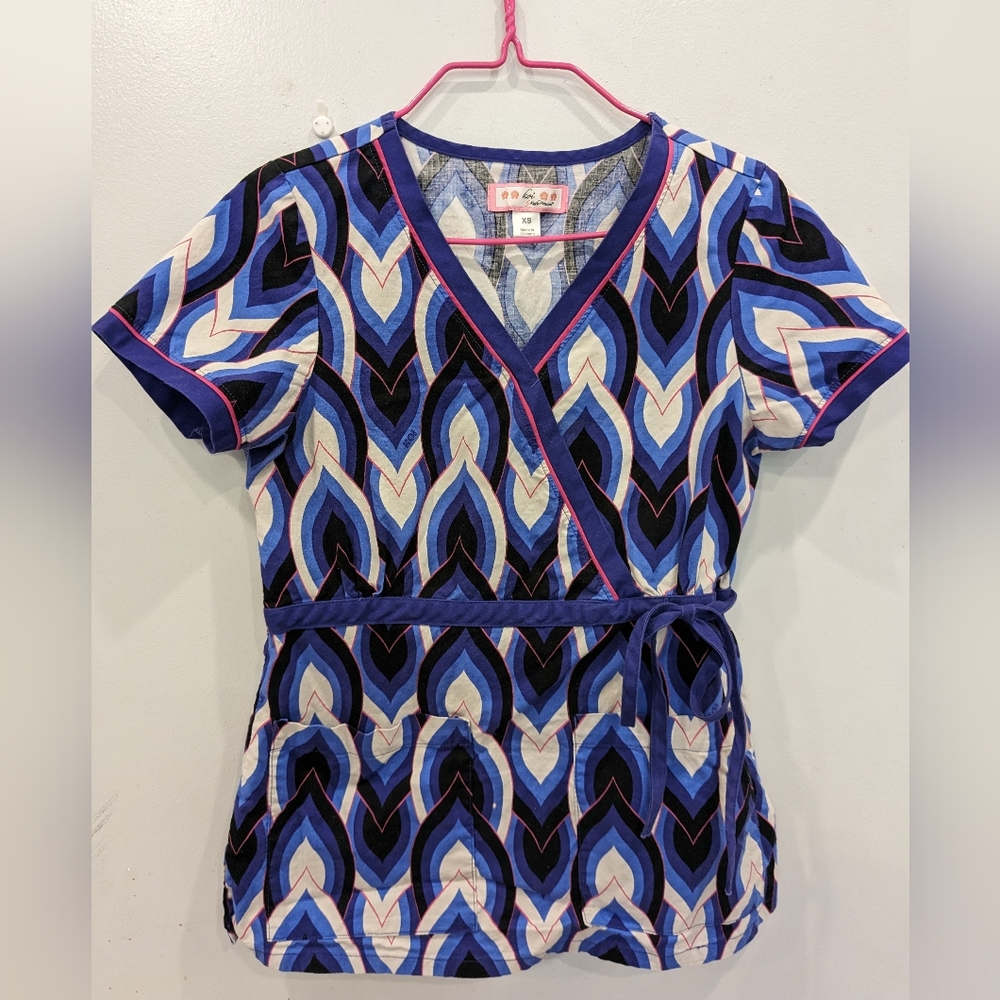 Koi Scrub Top